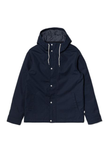 Short parka with trim revolution