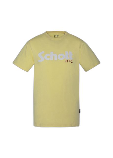 Short sleeve t shirt with large logo schott