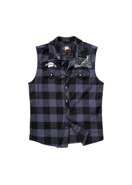 Sleeveless check shirt brandit ozzy