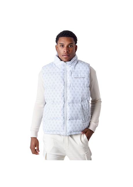 Sleeveless padded jacket with all over monogram project x paris