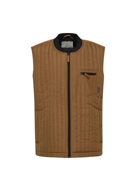 Sleeveless puffer jacket blend