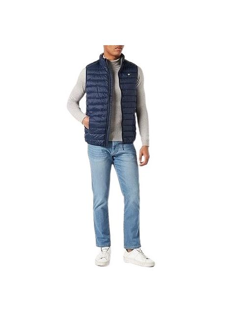 Sleeveless puffer jacket blend
