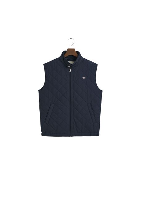 Sleeveless puffer jacket gantquilted windcheater