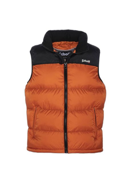 Sleeveless puffer jacket schott
