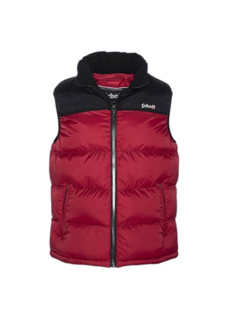 Sleeveless puffer jacket schott