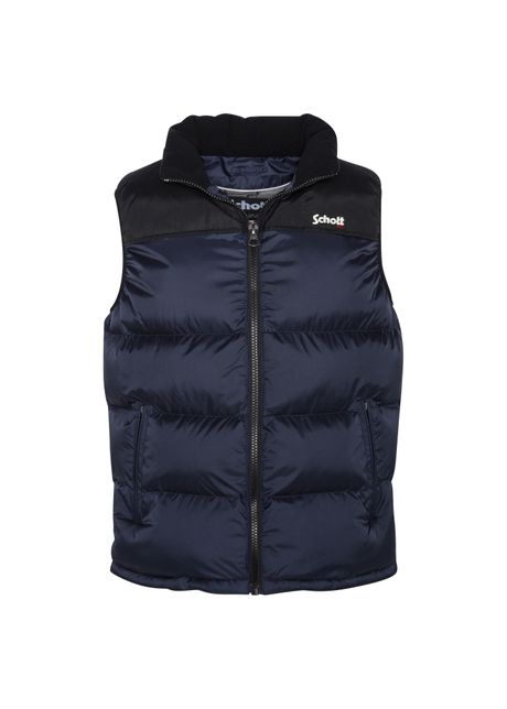 Sleeveless puffer jacket schott utah v