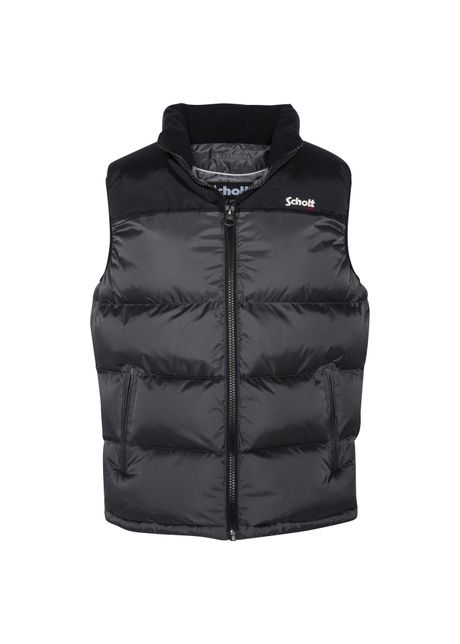 Sleeveless puffer jacket schott utah v