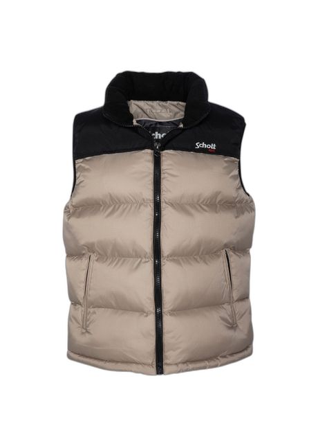 Sleeveless puffer jacket schott utahv