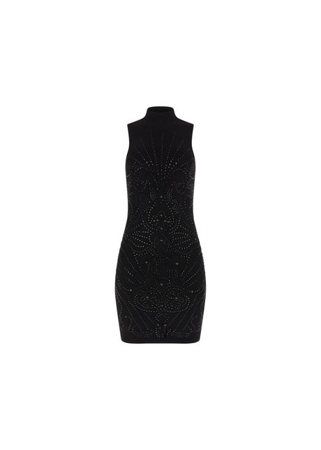 Sleeveless sweater dress for women guess fn calista rhinestone
