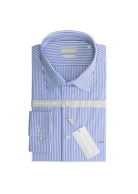 Slim striped shirt michael kors performance