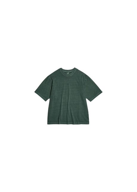 Square t shirt over dyed in the center of the chest g star