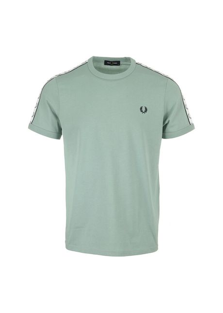 Striped ribbed t shirt fred perry ringer