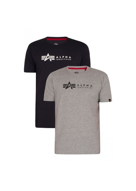 T shirt alpha industries label t 2 pack