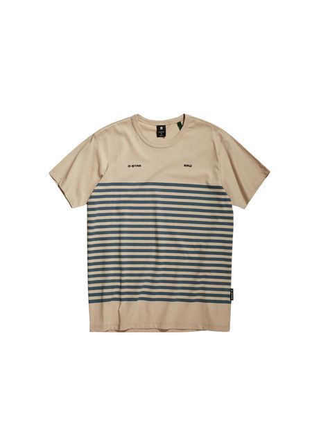 T shirt g star placed stripe graphic