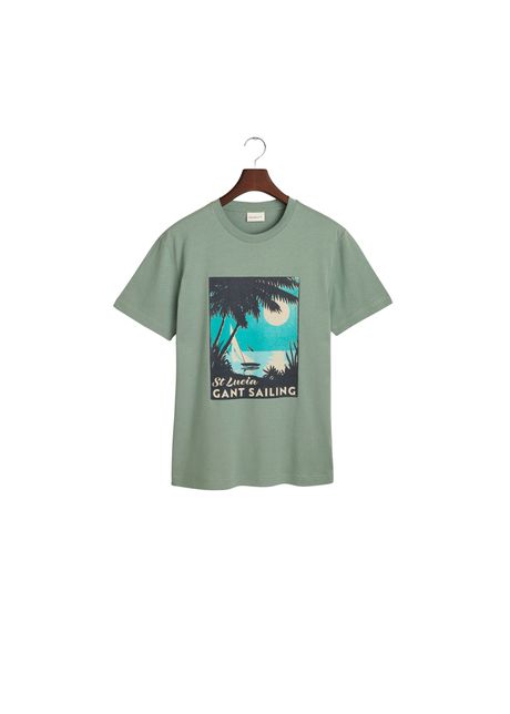 T shirt gant placed graphic