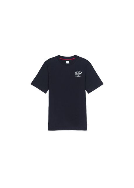 T shirt herschel classic logo black white