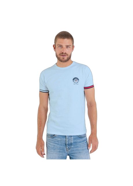 T shirt with chest print camberabero