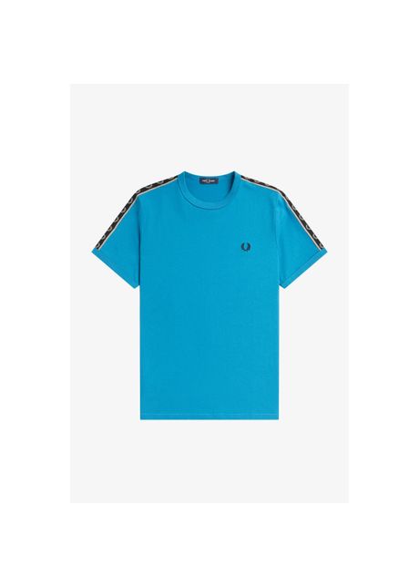 T shirt with contrasting trim and stripes fred perry ringer