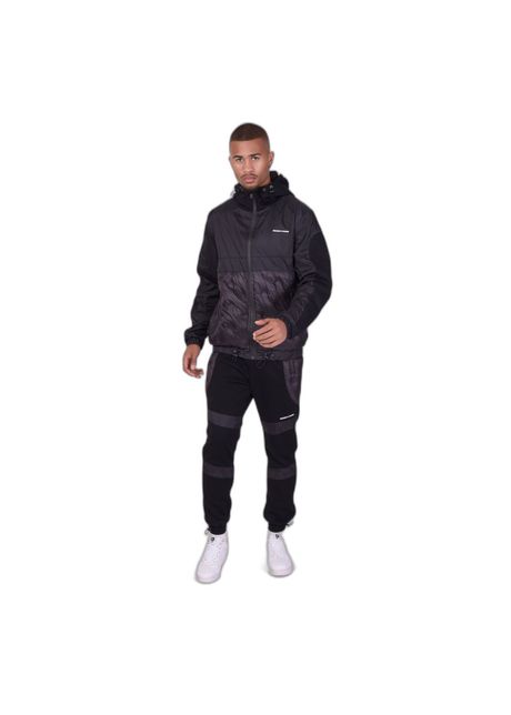 Two tone hooded jacket with round quilting project x paris