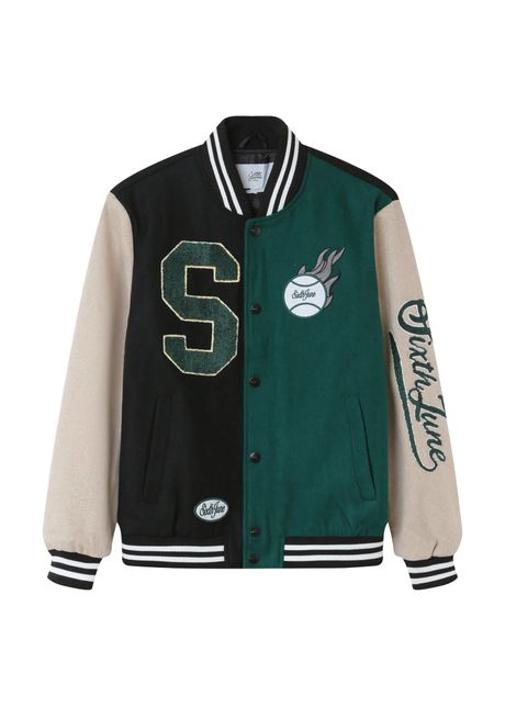 Two tone varsity jacket sixth june