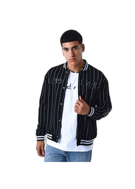Varsity style jacket with stripes project x paris