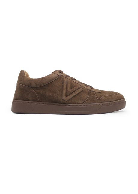 Vionic lucas court suede men s fashion sneakers colour dark brown
