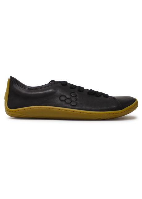 Vivobarefoot addis wild hide leather men s sneakers colour black