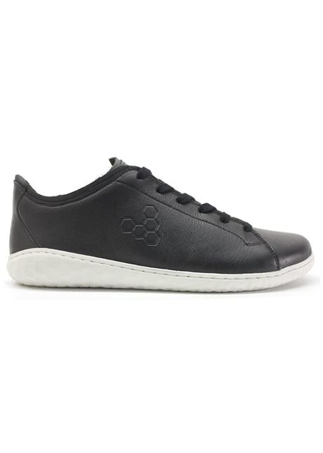 Vivobarefoot geo court iii wild hide leather women s sneakers colour obsidian