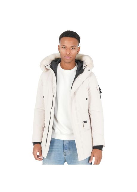 Water repellent fur hooded parka sixth june