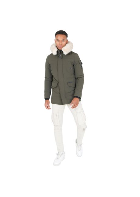 Water repellent fur hooded parka sixth june
