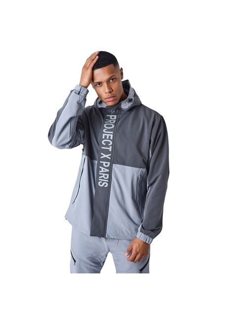 Waterproof hooded jacket project x paris colorblock