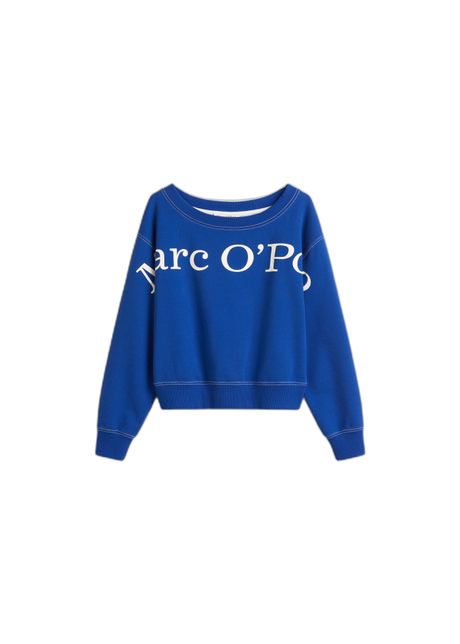 Women s cropped boat neck sweatshirt marc o polo