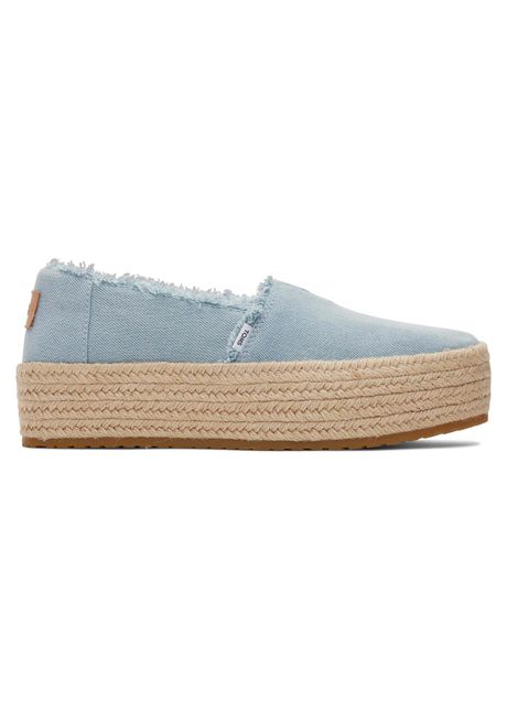 Women s denim platform espadrilles toms valencia