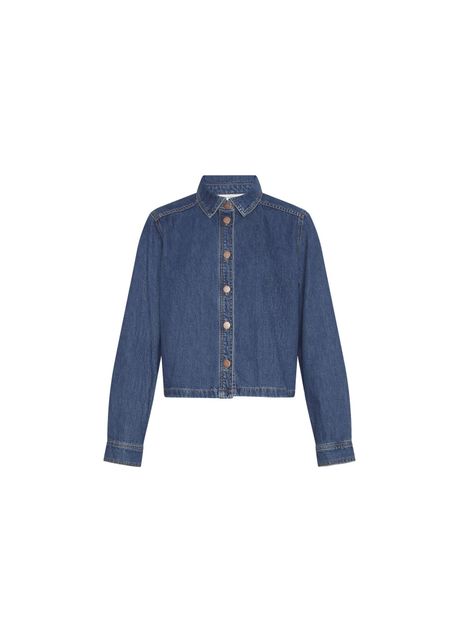 Women s denim shirt moss copenhagen adalyn elena