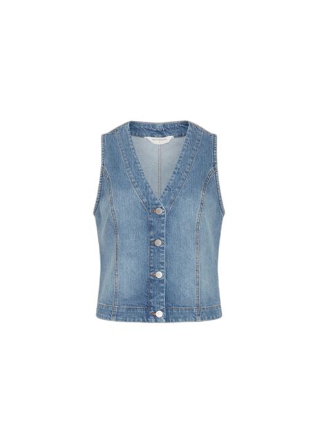 Women s denim vest moss copenhagen eli ada