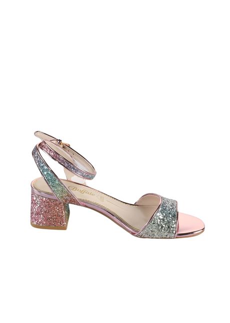 Women s heeled sandals buffalo rainelle vegan glitter
