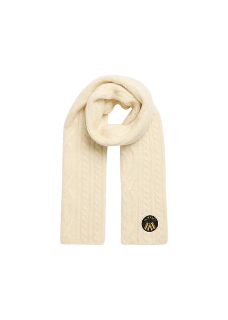 Women s knitted scarf superdry cable luxe