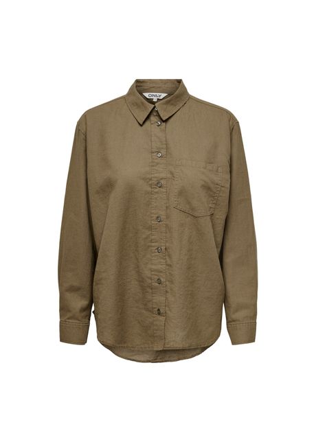 Women s linen blended shirt only tokyo