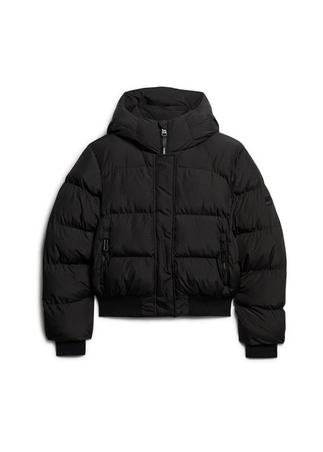 Women s padded down jacket superdry hooded sports