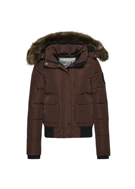 Women s padded hooded jacket superdry everest