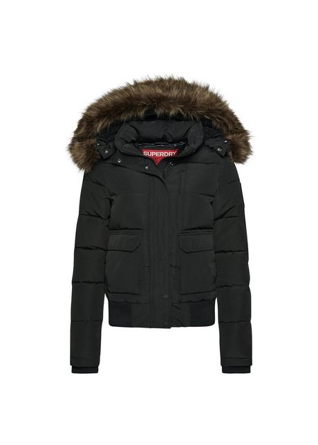 Women s padded hooded jacket superdry everest