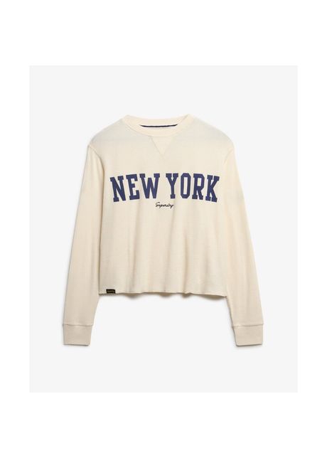 Women s patterned sweatshirt superdry athletic essential