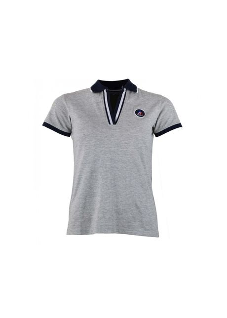 Women s polo shirt peak mountain asfalte