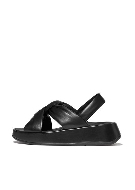 Women s sandals fitflop f mode knot soft leather flatform b strap