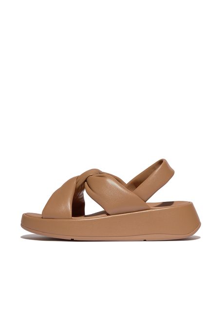 Women s sandals fitflop f mode knot soft leather flatform b strap