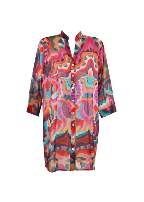 Women s shirt dress red point romina