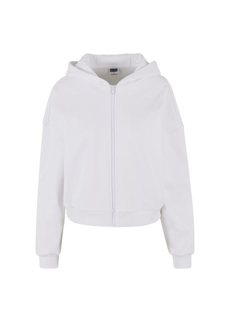 Women s short zip up hooded sweatshirt urban classics cozy
