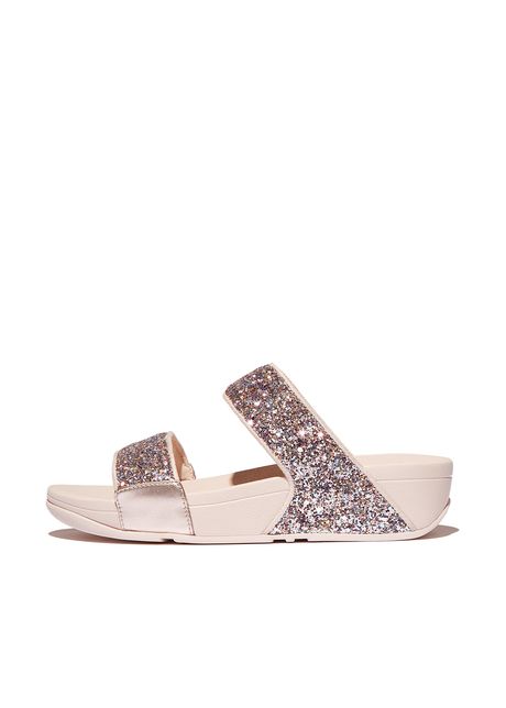 Women s slides fitflop lulu multi tonal glitter
