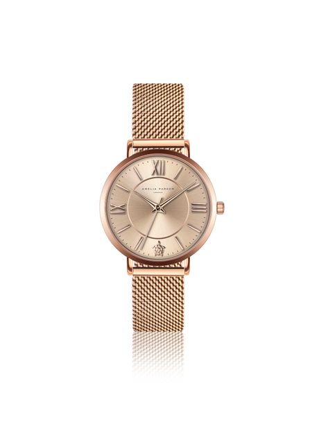 Women s watch amelia parker petite rose mesh