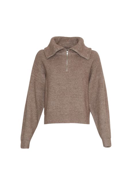 Women s zip up jumper moss copenhagen gytta